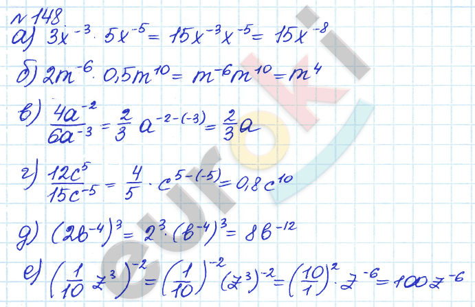 Алгебра 8 класс. ФГОС Дорофеев, Суворова Задание 148
