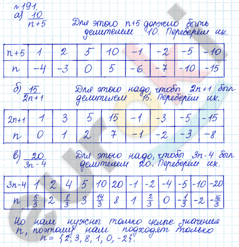 Алгебра 8 класс. ФГОС Дорофеев, Суворова Задание 191