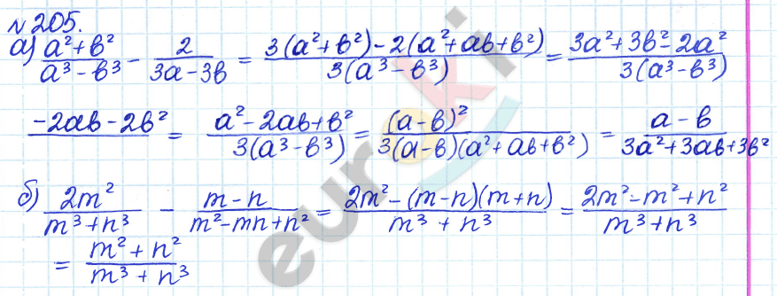 Алгебра 8 класс. ФГОС Дорофеев, Суворова Задание 205