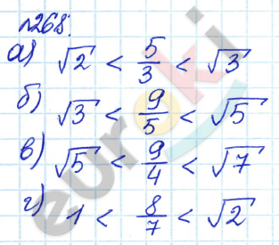 Алгебра 8 класс. ФГОС Дорофеев, Суворова Задание 268