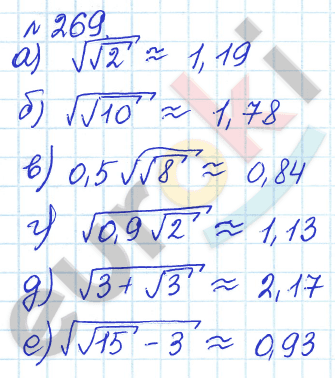 Алгебра 8 класс. ФГОС Дорофеев, Суворова Задание 269