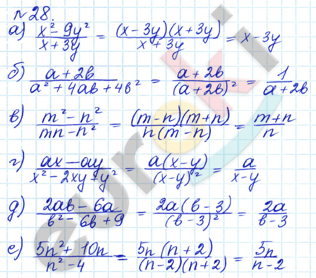 Алгебра 8 класс. ФГОС Дорофеев, Суворова Задание 28