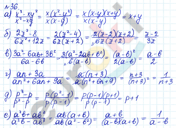 Алгебра 8 класс. ФГОС Дорофеев, Суворова Задание 36