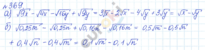 Алгебра 8 класс. ФГОС Дорофеев, Суворова Задание 369