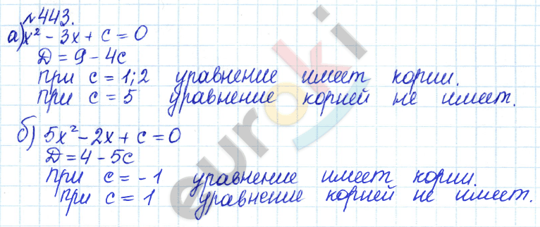 Алгебра 8 класс. ФГОС Дорофеев, Суворова Задание 443