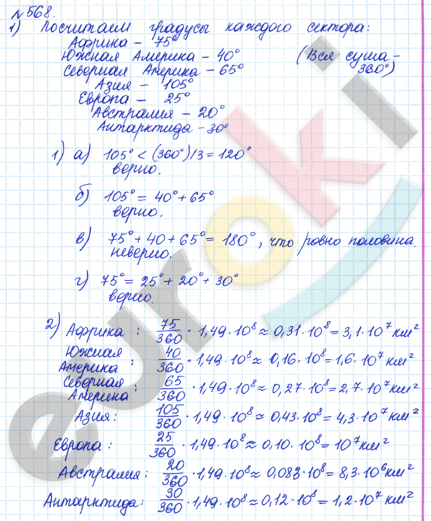 Алгебра 8 класс. ФГОС Дорофеев, Суворова Задание 568