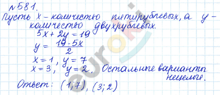 Алгебра 8 класс. ФГОС Дорофеев, Суворова Задание 581