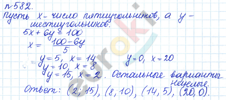 Алгебра 8 класс. ФГОС Дорофеев, Суворова Задание 582