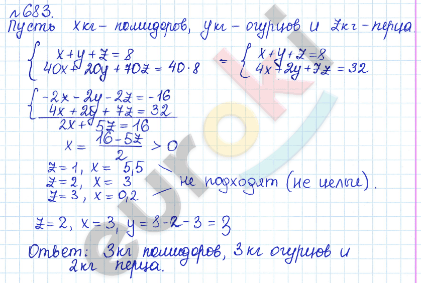 Алгебра 8 класс. ФГОС Дорофеев, Суворова Задание 683