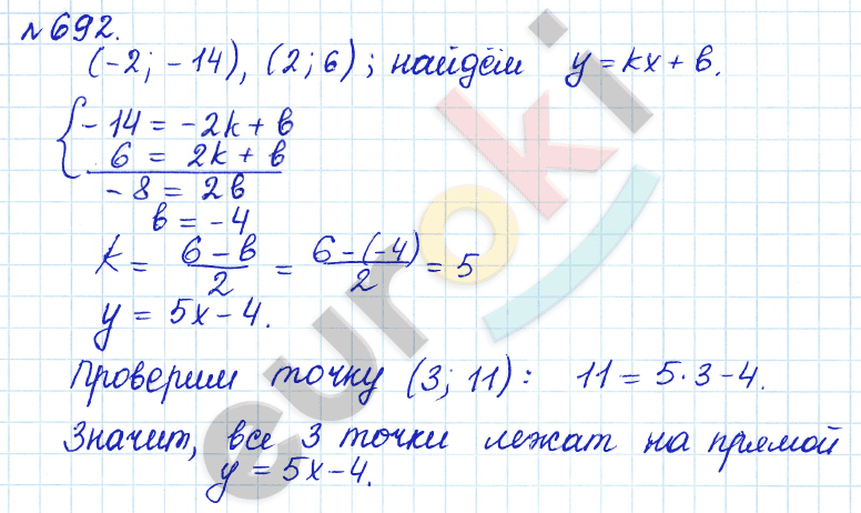 Алгебра 8 класс. ФГОС Дорофеев, Суворова Задание 692