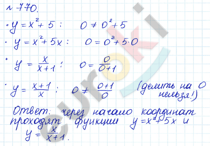 Алгебра 8 класс. ФГОС Дорофеев, Суворова Задание 770