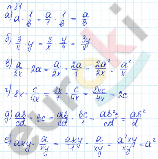 Алгебра 8 класс. ФГОС Дорофеев, Суворова Задание 81