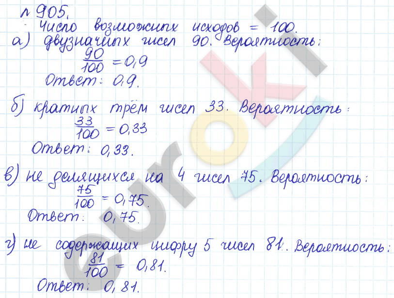 Алгебра 8 класс. ФГОС Дорофеев, Суворова Задание 905