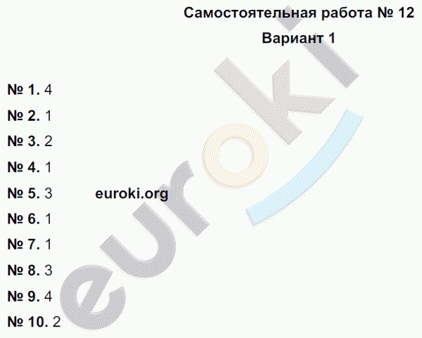 Русский язык 5 класс. Тематический контроль Гулеватая, Соловьева, Цыбулько Вариант 1