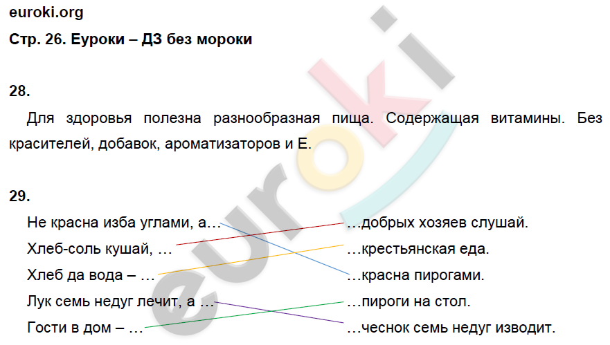 Рабочая тетрадь по окружающему миру 2 класс. Часть 1, 2. ФГОС Виноградова Страница 26