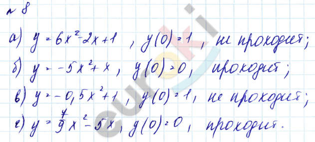 Дидактические материалы по алгебре 9 класс Евстафьева, Карп Задание 8