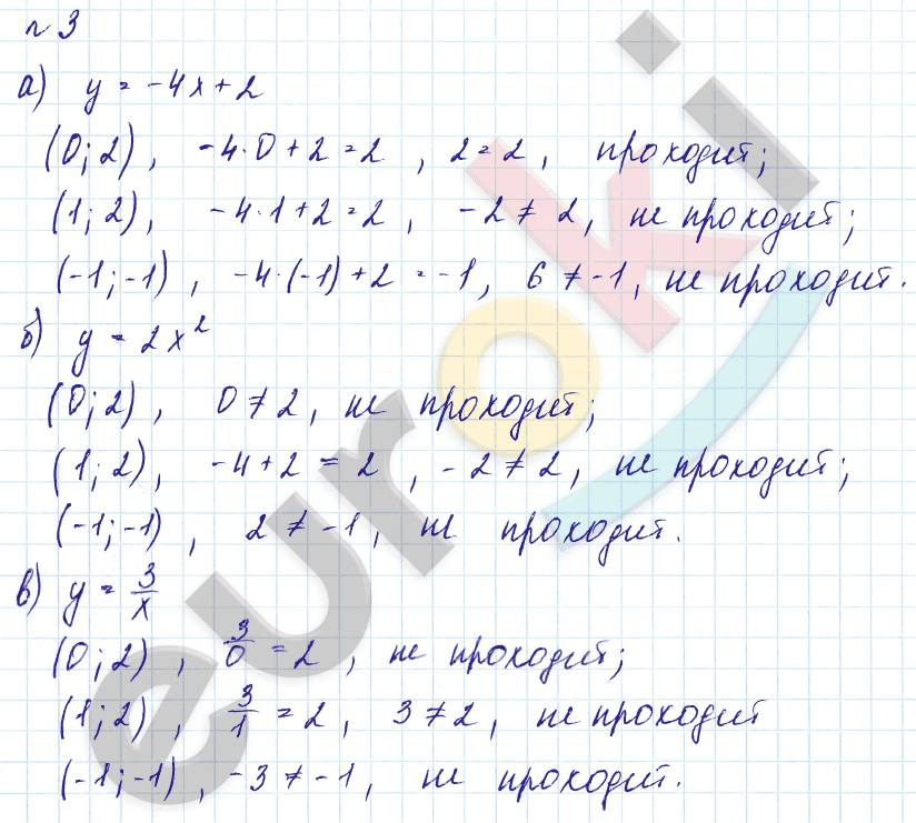 Дидактические материалы по алгебре 9 класс Евстафьева, Карп Задание 3