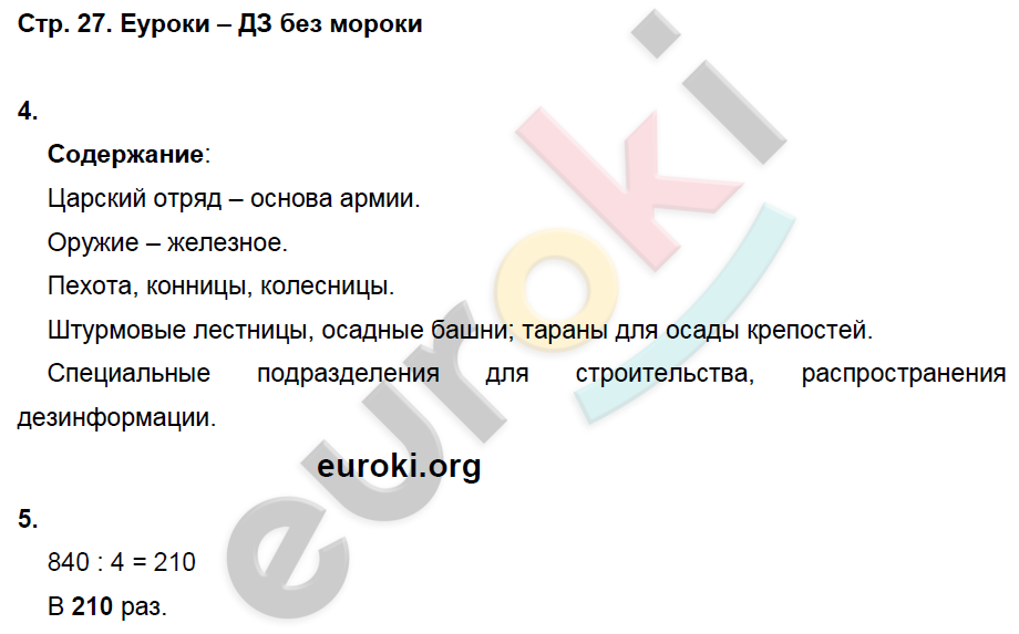 Рабочая тетрадь по истории Древнего мира 5 класс. ФГОС Ванина, Данилов Страница 27