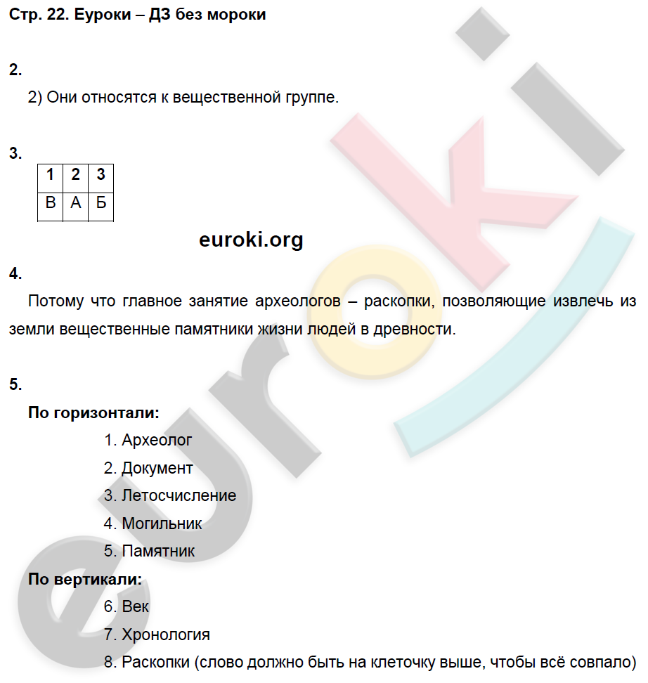 Рабочая тетрадь по истории 5 класс Майков Страница 22