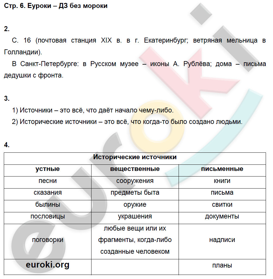 Рабочая тетрадь по истории 5 класс Майков Страница 6