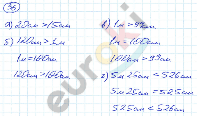Математика 5 класс. ФГОС Никольский Задание 36