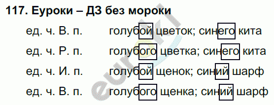 Русский язык 3 класс. Часть 1, 2, 3 Каленчук, Чуракова Задание 117