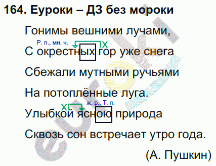 Русский язык 3 класс. Часть 1, 2, 3 Каленчук, Чуракова Задание 164