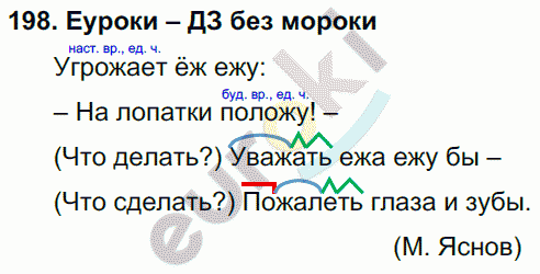 Русский язык 3 класс. Часть 1, 2, 3 Каленчук, Чуракова Задание 198