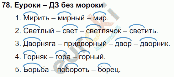 Русский язык 3 класс. Часть 1, 2, 3 Каленчук, Чуракова Задание 78