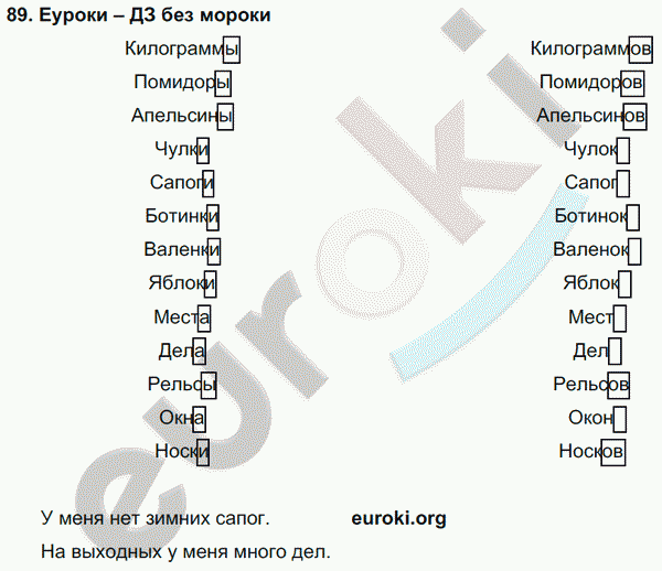 Русский язык 3 класс. Часть 1, 2, 3 Каленчук, Чуракова Задание 89