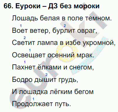 Русский язык 4 класс. Часть 1, 2, 3 Каленчук, Чуракова Задание 66