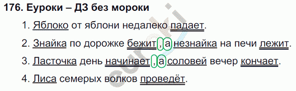 Русский язык 4 класс. Часть 1, 2, 3 Каленчук, Чуракова Задание 176