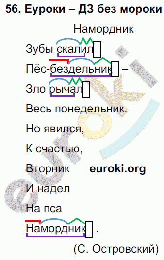 Русский язык 4 класс. Часть 1, 2, 3 Каленчук, Чуракова Задание 56