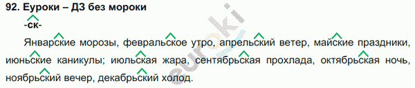 Русский язык 4 класс. Часть 1, 2, 3 Каленчук, Чуракова Задание 92