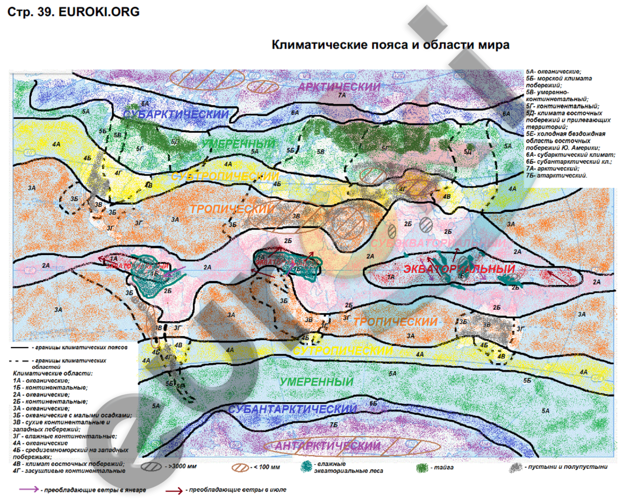 Рабочая тетрадь по географии 7 класс. ФГОС Сиротин Страница 39