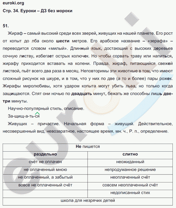 Рабочая тетрадь по русскому языку 7 класс. ФГОС Ефремова Страница 34