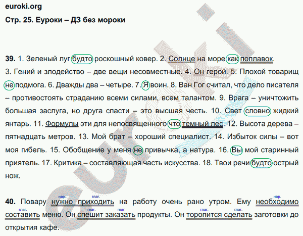 Рабочая тетрадь по русскому языку 8 класс Ефремова Страница 25