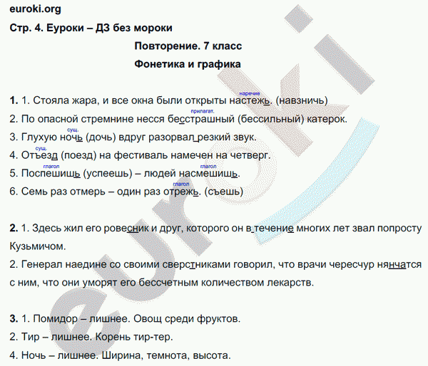 Рабочая тетрадь по русскому языку 8 класс Ефремова Страница 4