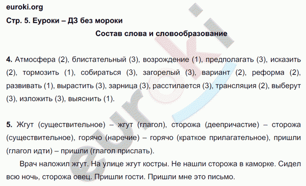 Рабочая тетрадь по русскому языку 8 класс Ефремова Страница 5