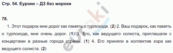 Рабочая тетрадь по русскому языку 8 класс Ефремова Страница 54