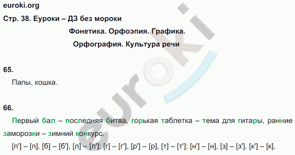 Рабочая тетрадь по русскому языку 5 класс Ефремова Страница 38