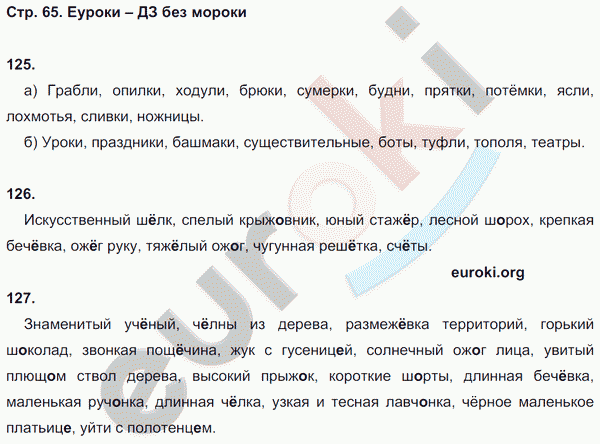 Рабочая тетрадь по русскому языку 5 класс Ефремова Страница 65