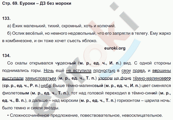 Рабочая тетрадь по русскому языку 5 класс Ефремова Страница 69