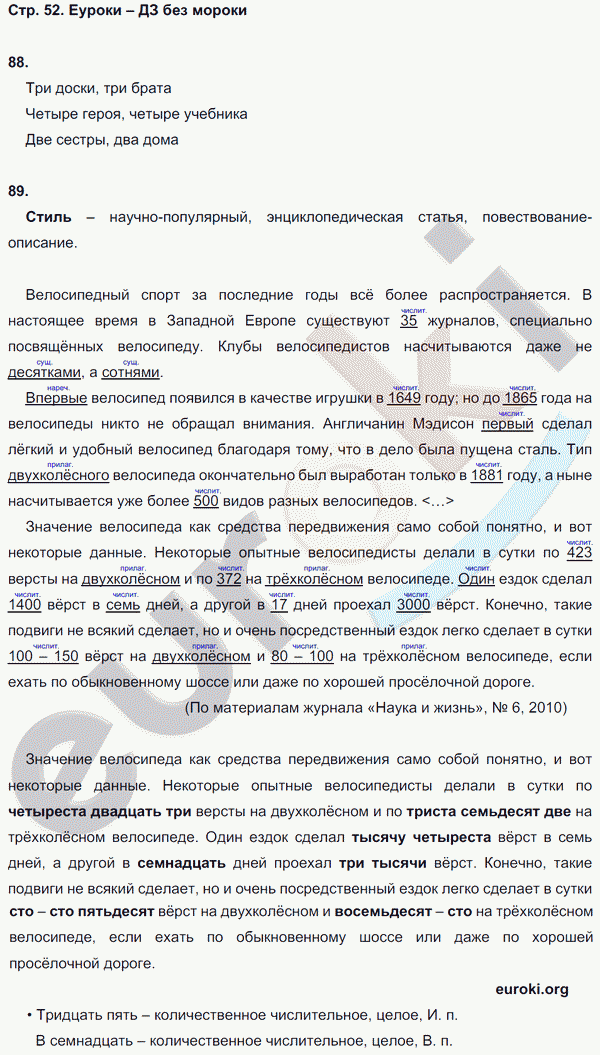 Рабочая тетрадь по русскому языку 6 класс Ефремова Страница 52