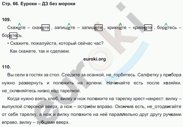 Рабочая тетрадь по русскому языку 6 класс Ефремова Страница 66