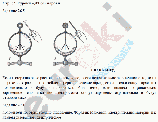 Рабочая тетрадь по физике 8 класс. ФГОС Ханнанова Страница 53