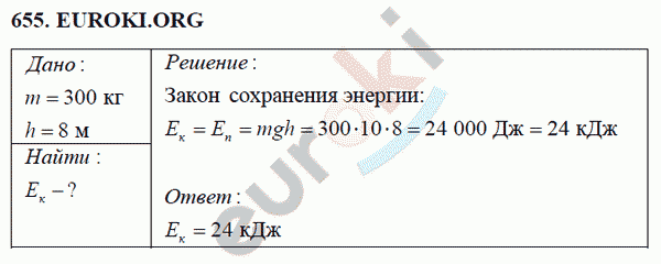 Физика 7 класс Перышкин (сборник задач) Задание 655