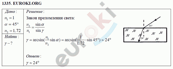 Физика 8 класс Перышкин (сборник задач) Задание 1335