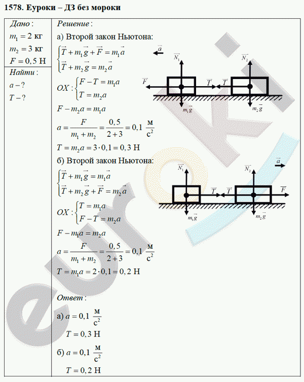 Физика 9 класс Перышкин (сборник задач) Задание 1578