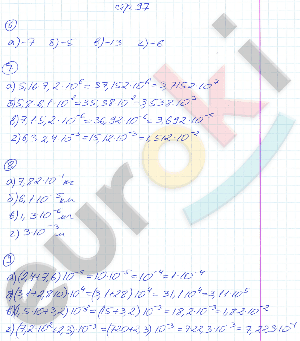 Рабочая тетрадь по алгебре 8 класс. Часть 1, 2. ФГОС Миндюк, Шлыкова Страница 97
